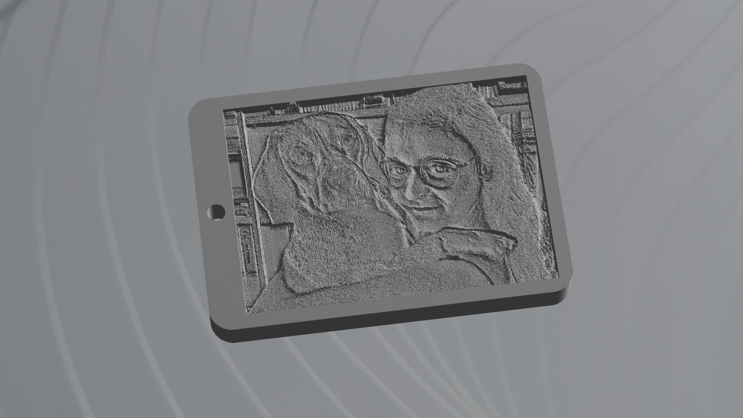 Portachiavi 3D in rilievo Personalizzato Formato Digitale