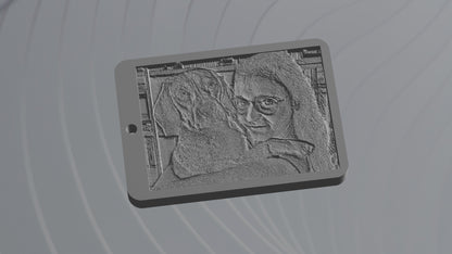 Portachiavi 3D in rilievo Personalizzato Formato Digitale