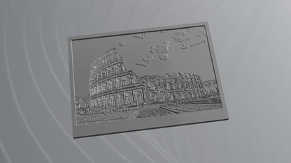 Foto 3D in rilievo Formato Digitale - Il Colosseo