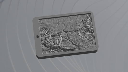 Portachiavi 3D in rilievo formato digitale - La Creazione