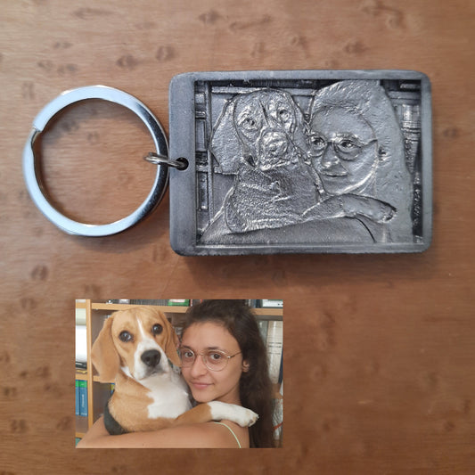 Portachiavi 3D in rilievo Personalizzato